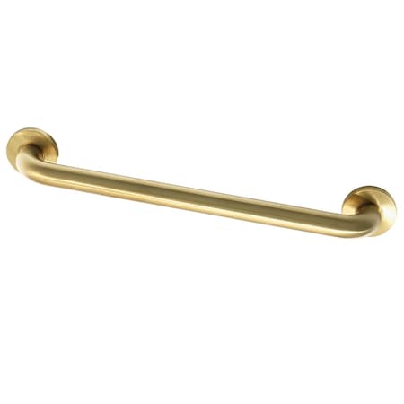 Kingston Brass DR514187 18-Inch Decorative ADA Grab Bar, Brushed Brass DR514187